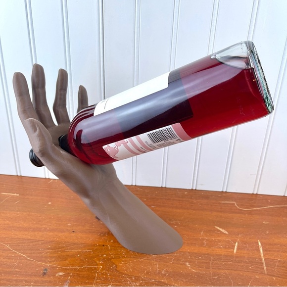 Hand Crafted Other - VinoGrace, Hand Sculpture Wine Bottle Holder,Cantilever Bottle Holder
